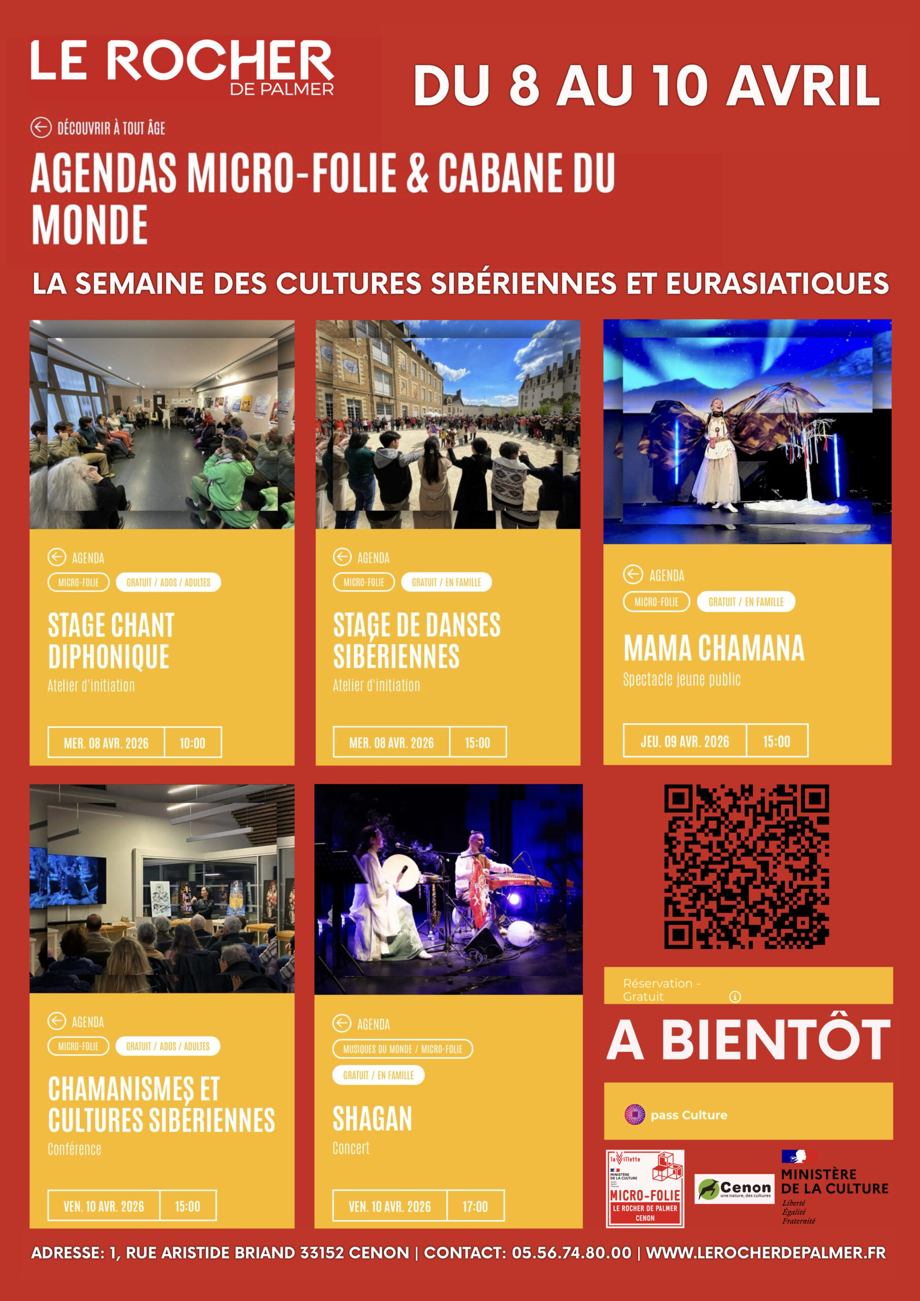 du 8 au 19 avril à CENON