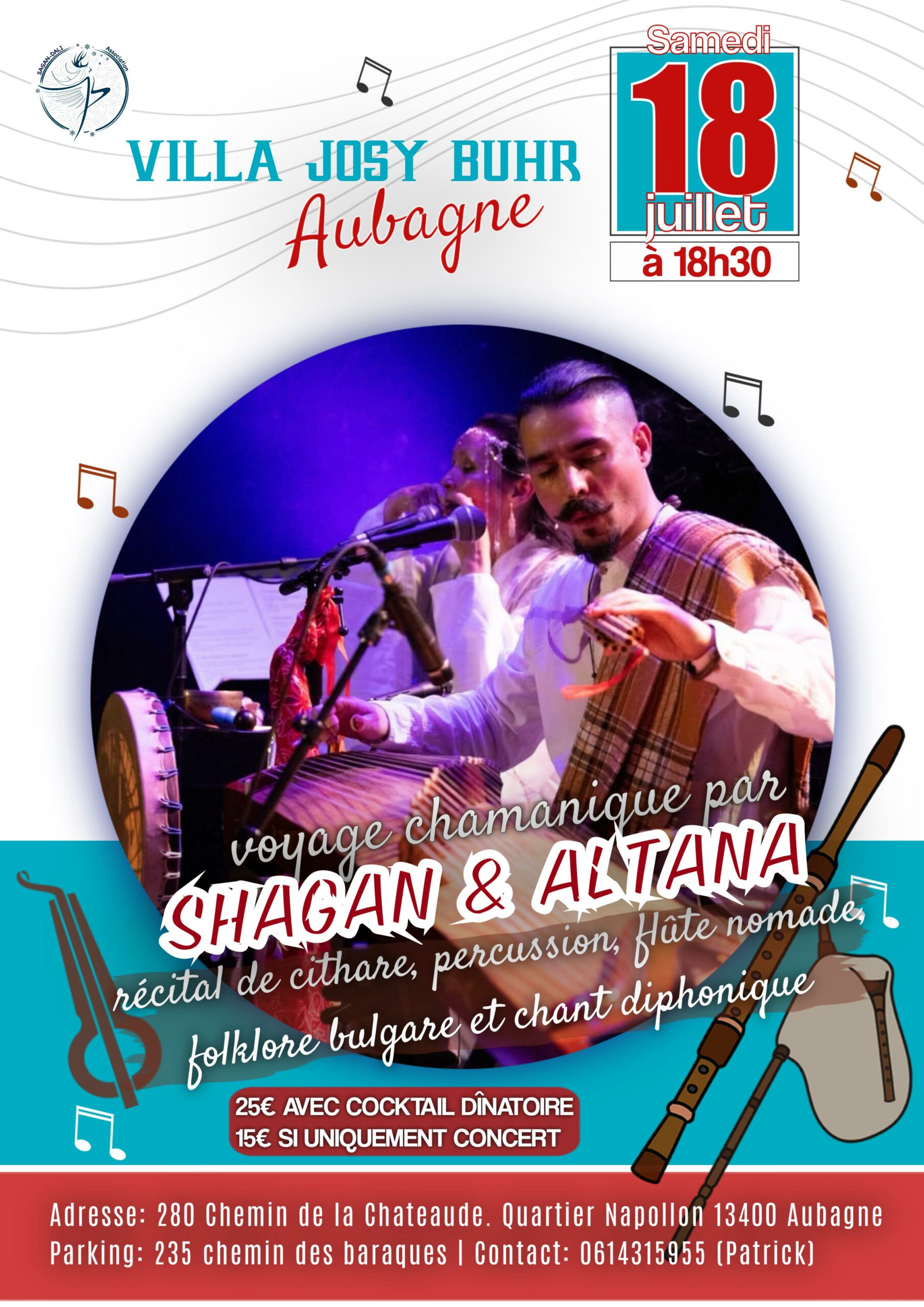 Le samedi 18 août – Concert à Aubagne